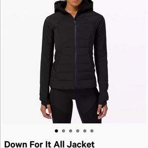 Lululemon down for it all jacket size 6